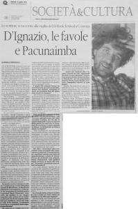 Michele D'Ignazio_Articolo Quotidiano della Calabria